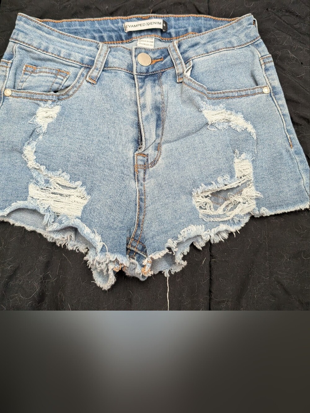 Revamped Jean Shorts Size 00 Perfect Condition